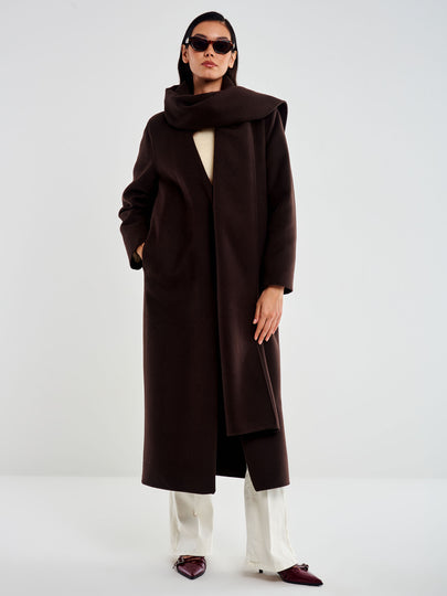Cappotto Lungo con Stola