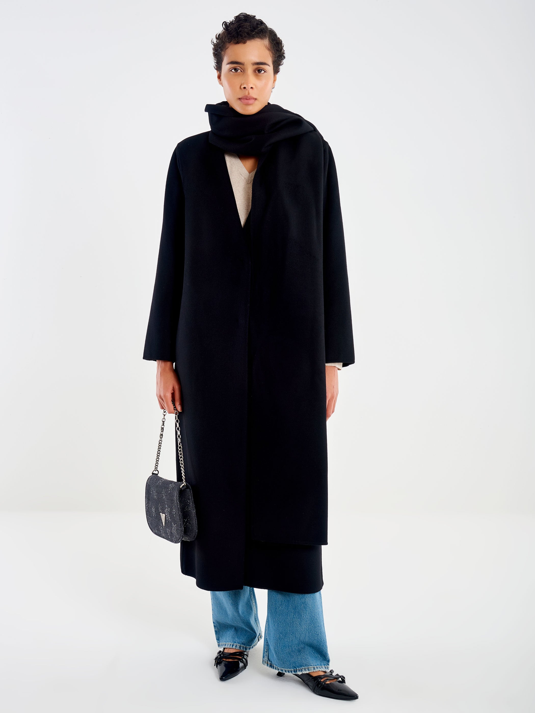Cappotto Lungo con Stola