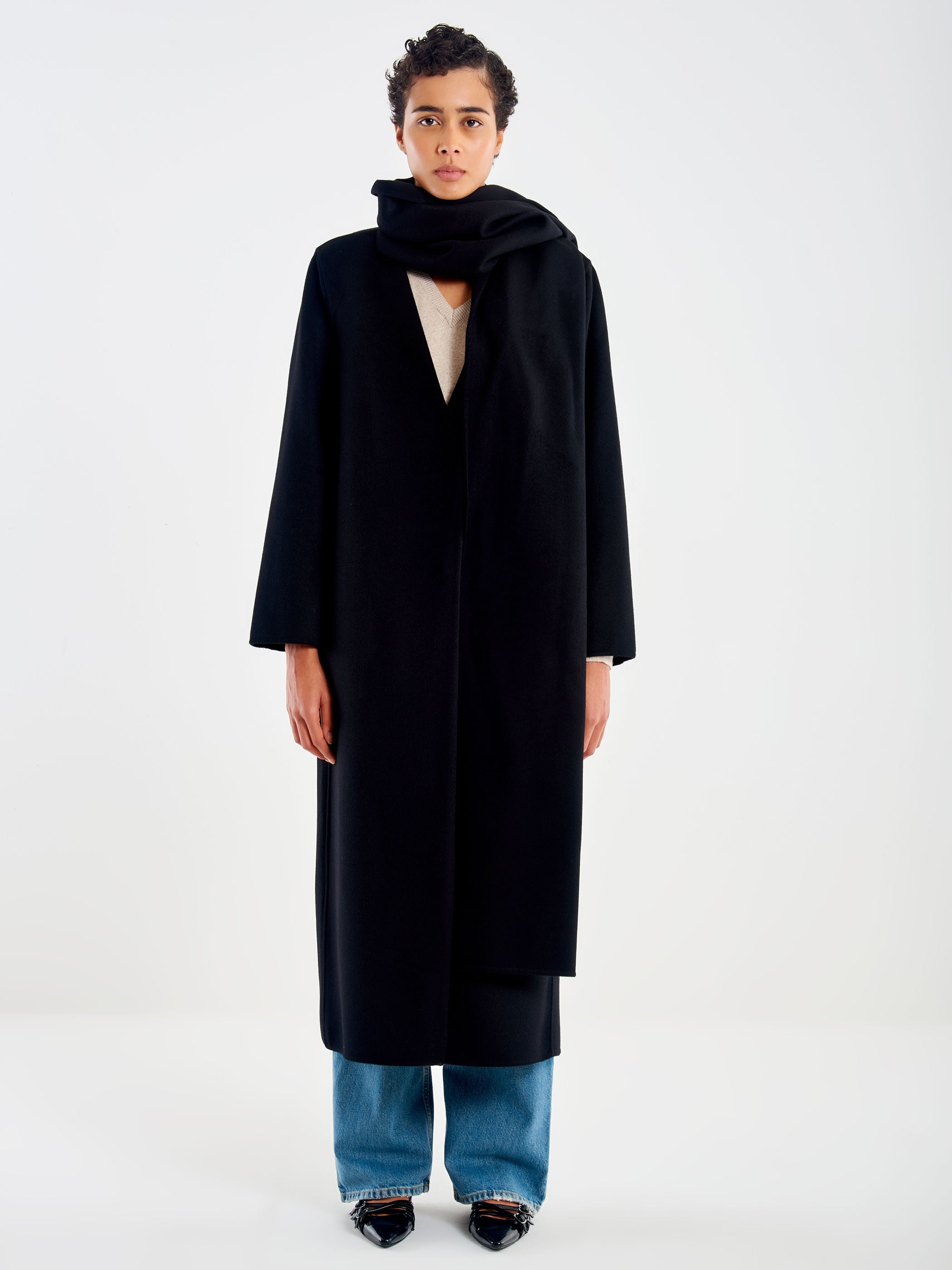 Cappotto Lungo con Stola