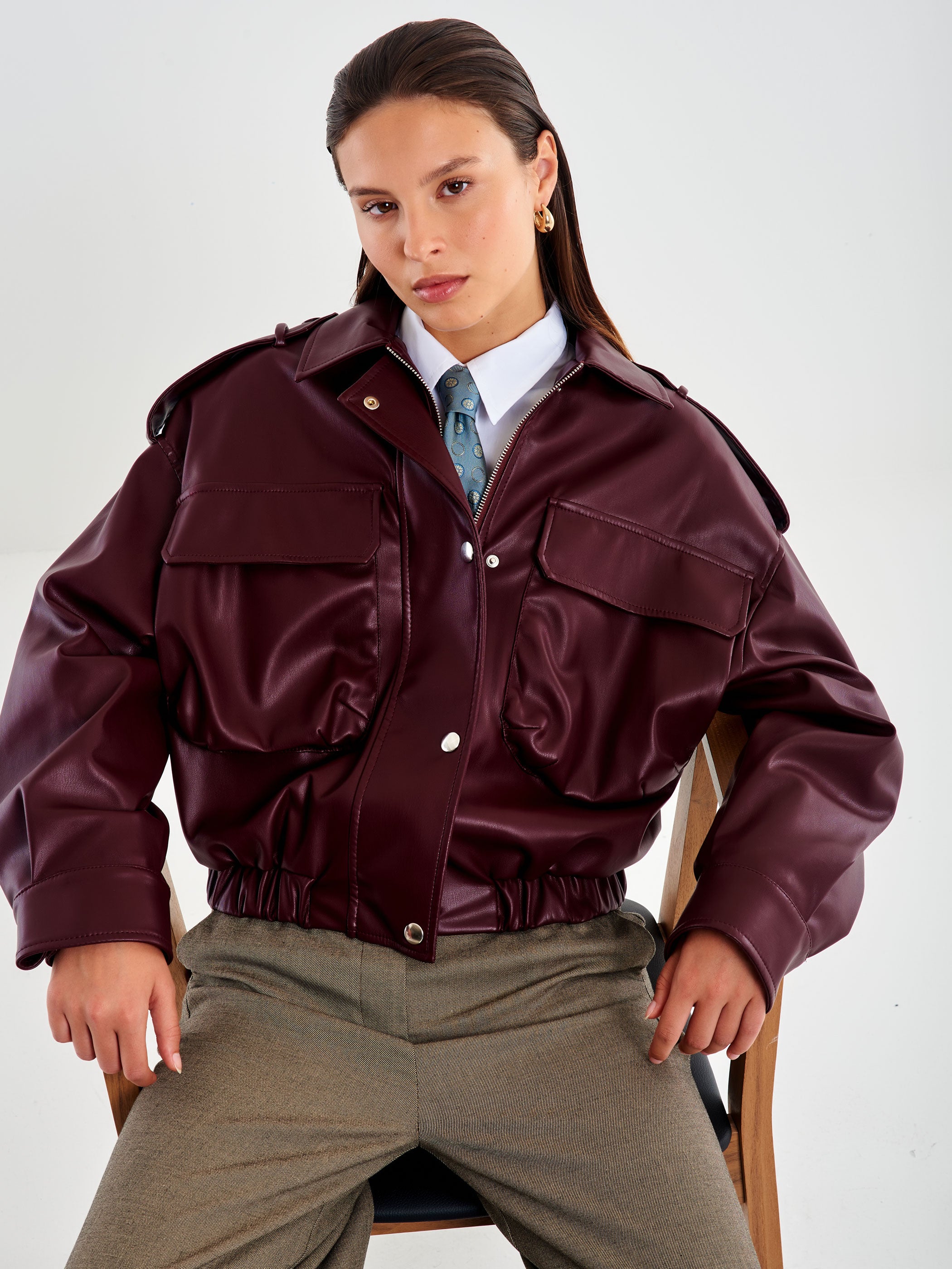 Bomber in Ecopelle con Tasconi