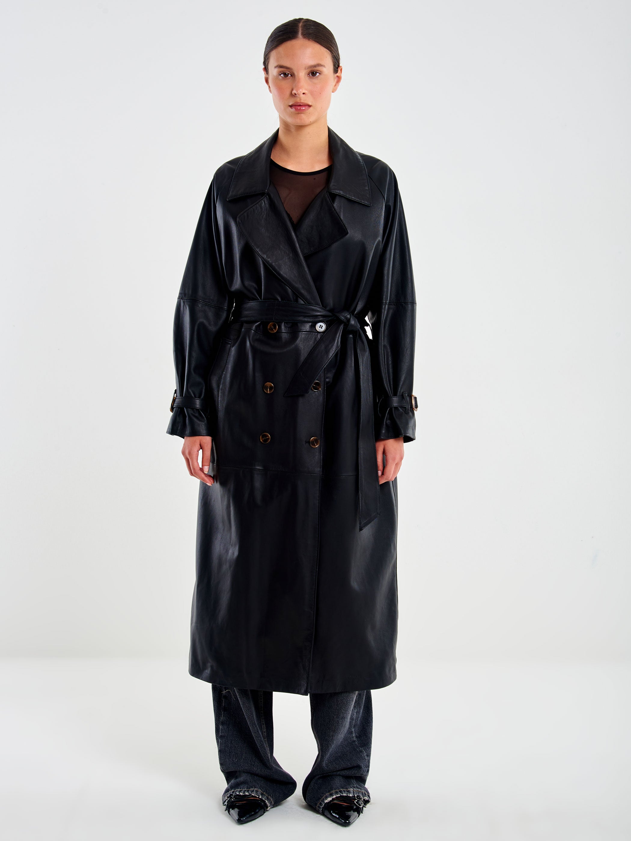 Trench in Vera Pelle Liscia