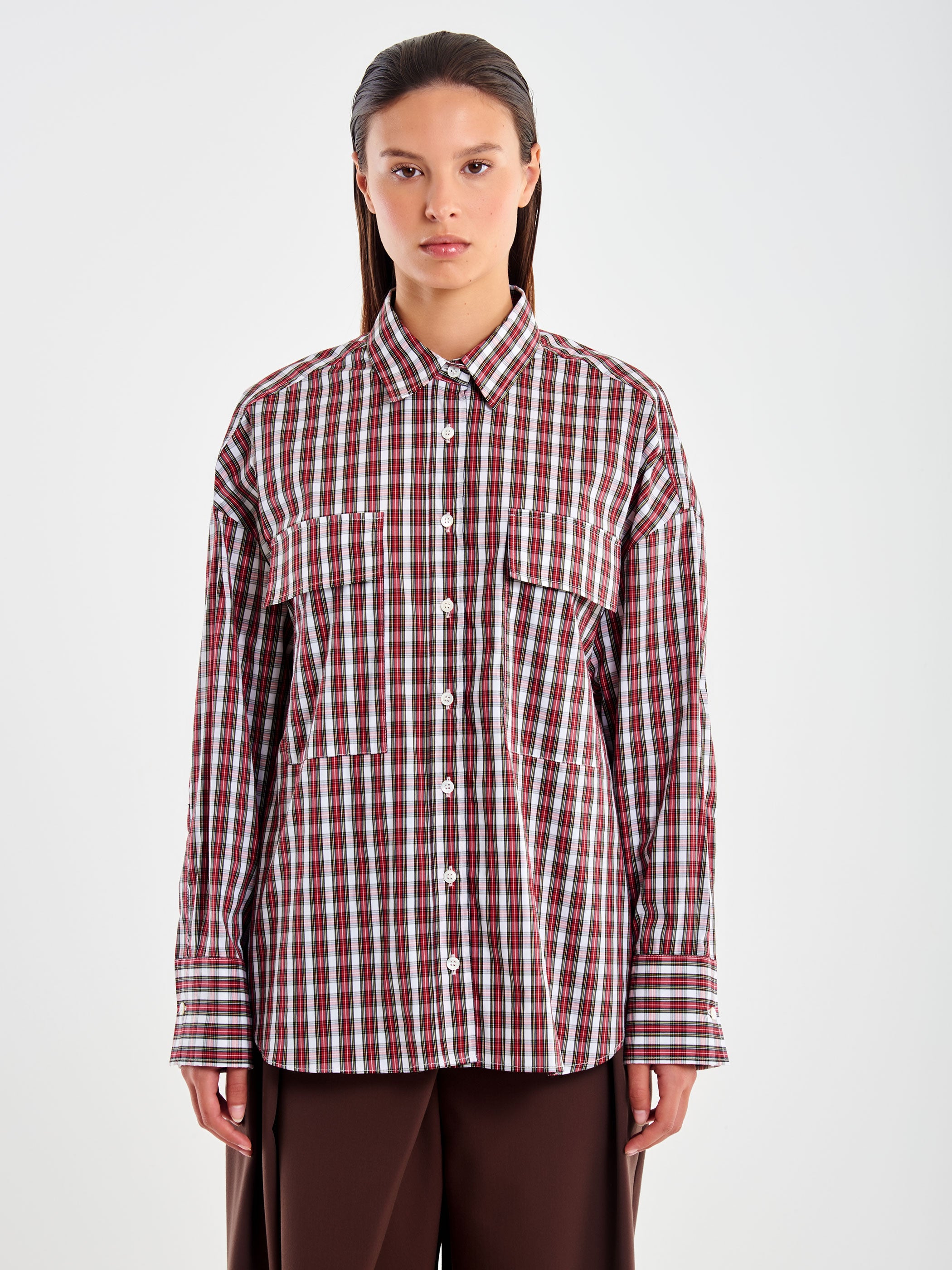 Camicia Tasche Frontali Fantasia Check