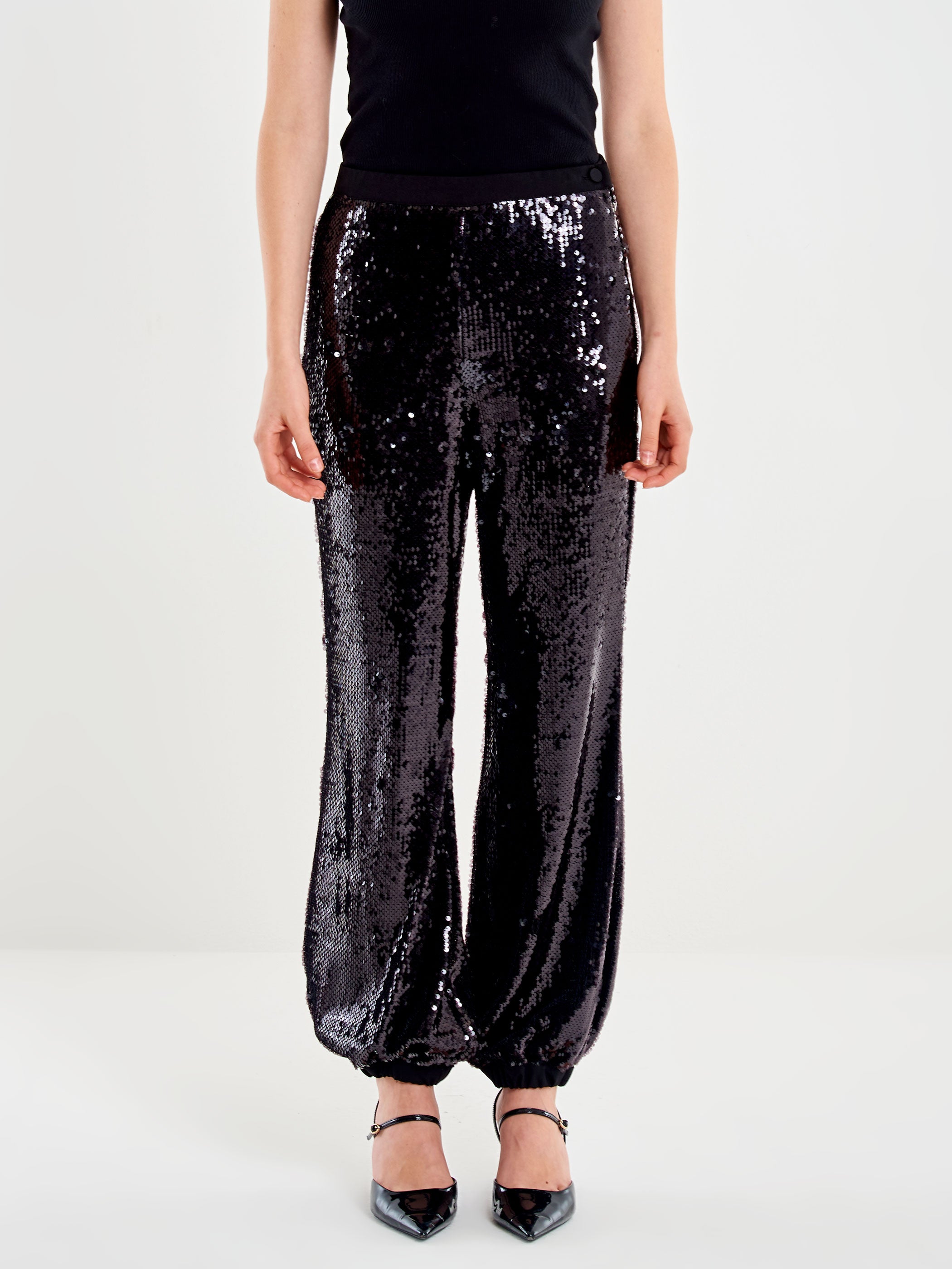 Pantalone Jogger Paillettes