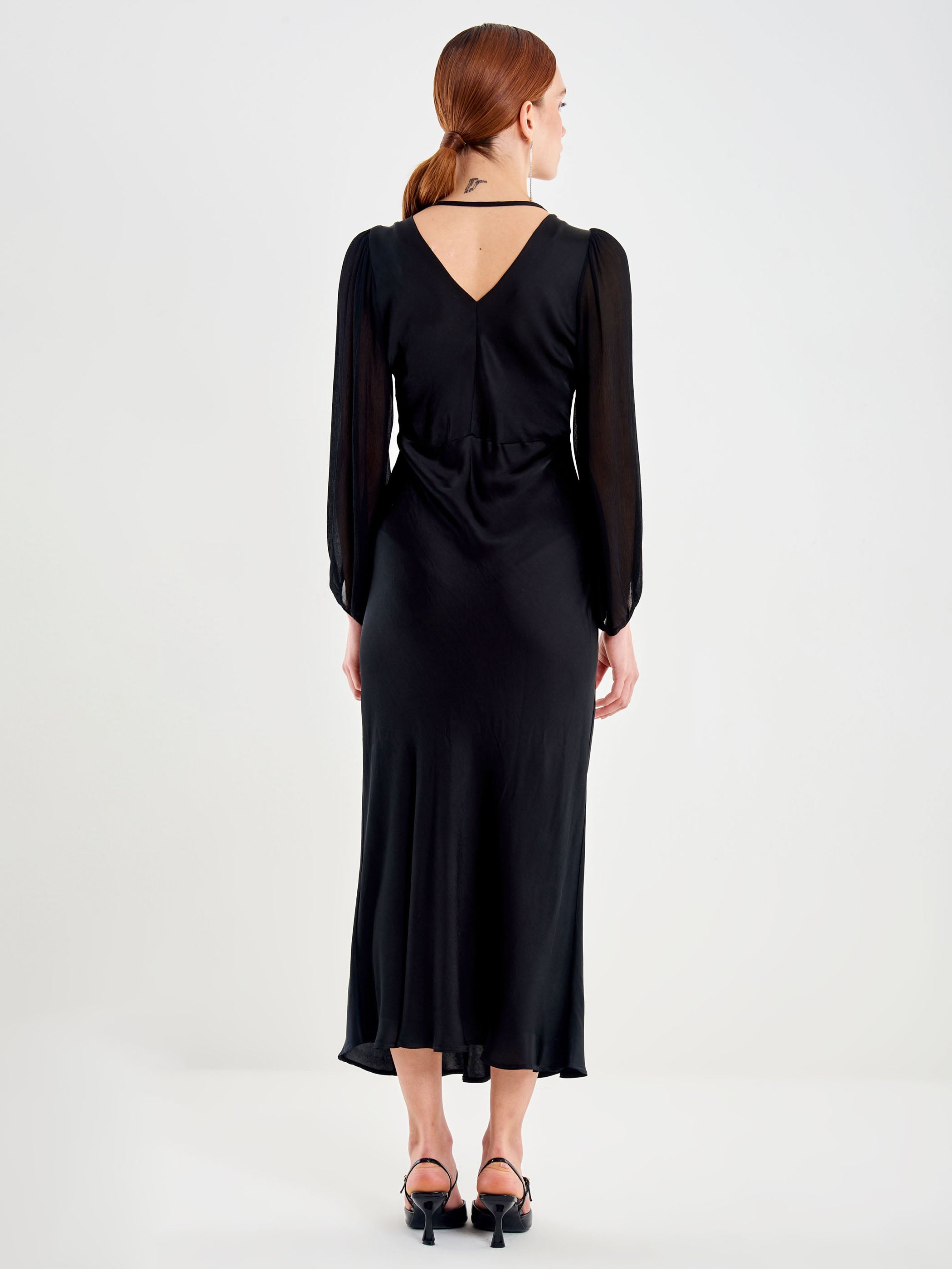 Abito Lungo Scollo a V
