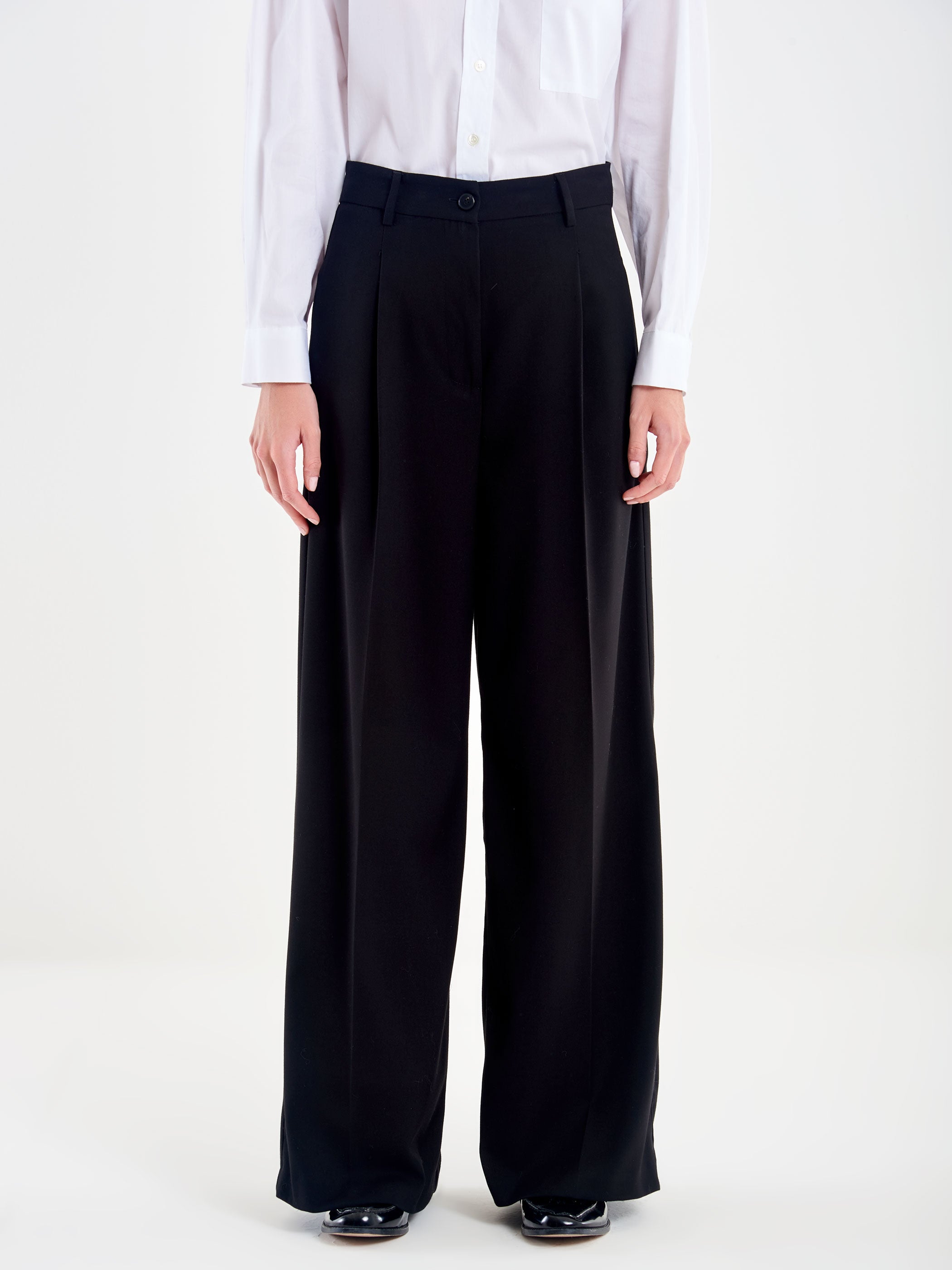 Pantalone Palazzo con una Piega