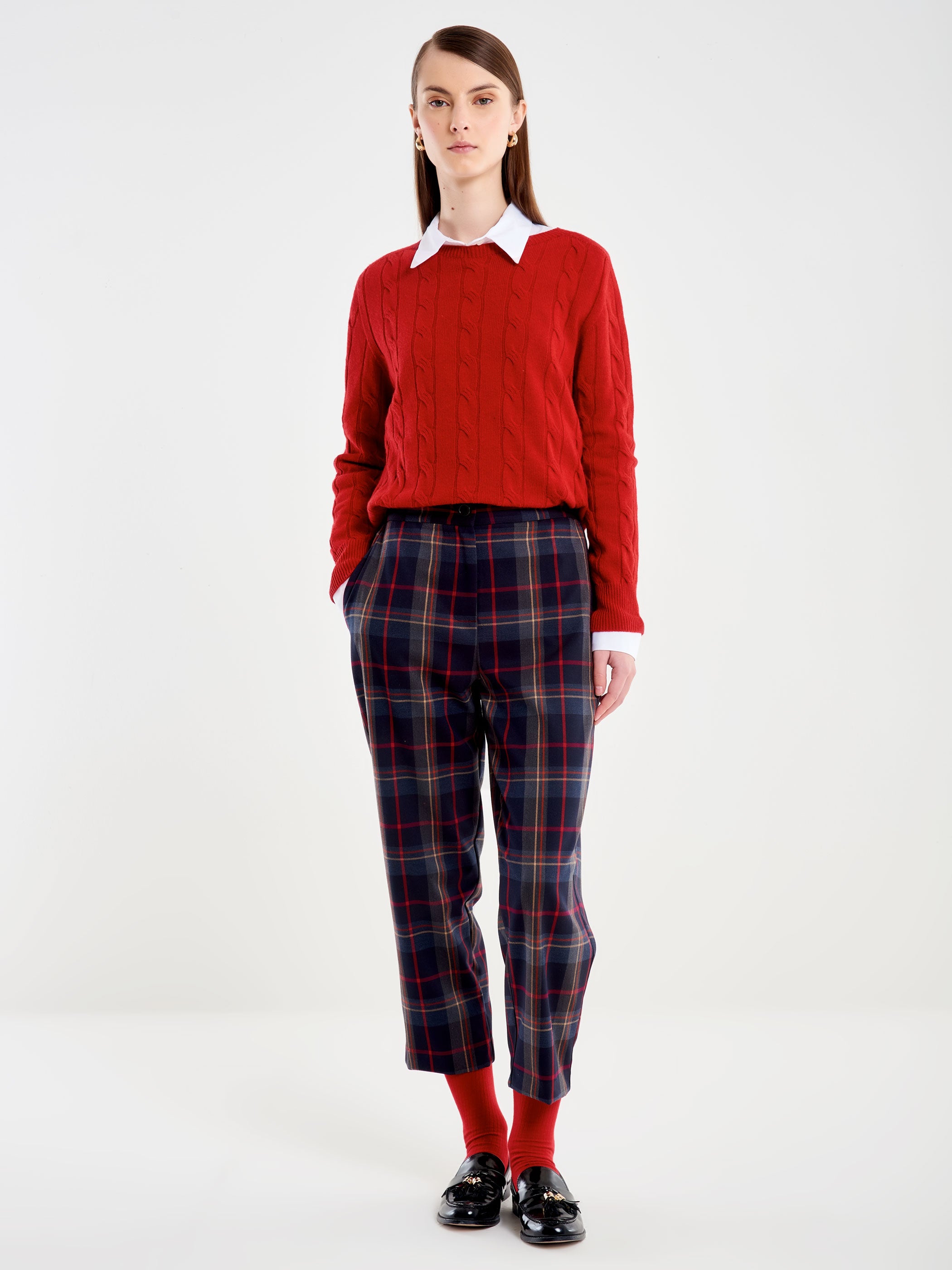 Pantalone Carrot Fit Tartan
