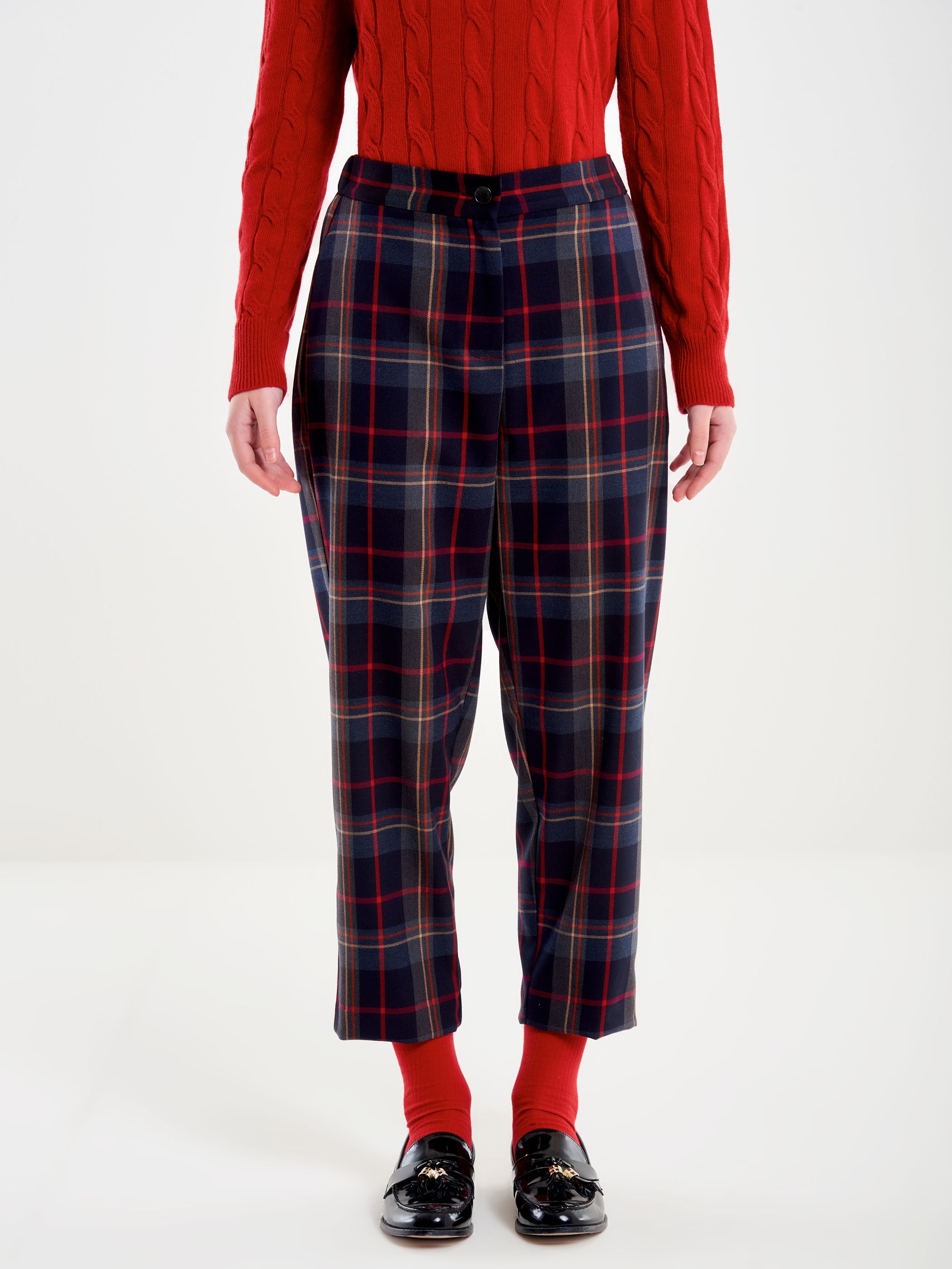 Pantalone Carrot Fit Tartan