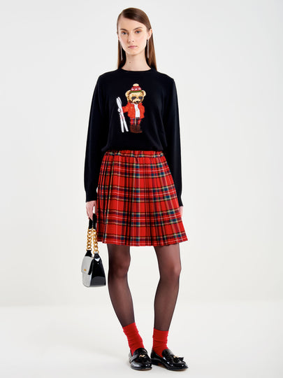 Gonna Corta Plissé Tartan