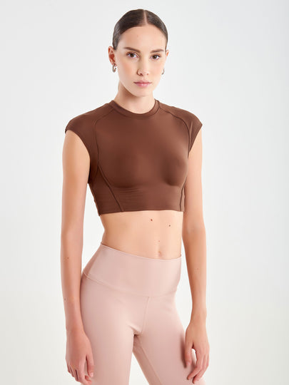 Technical Fabric Sleeveless Top