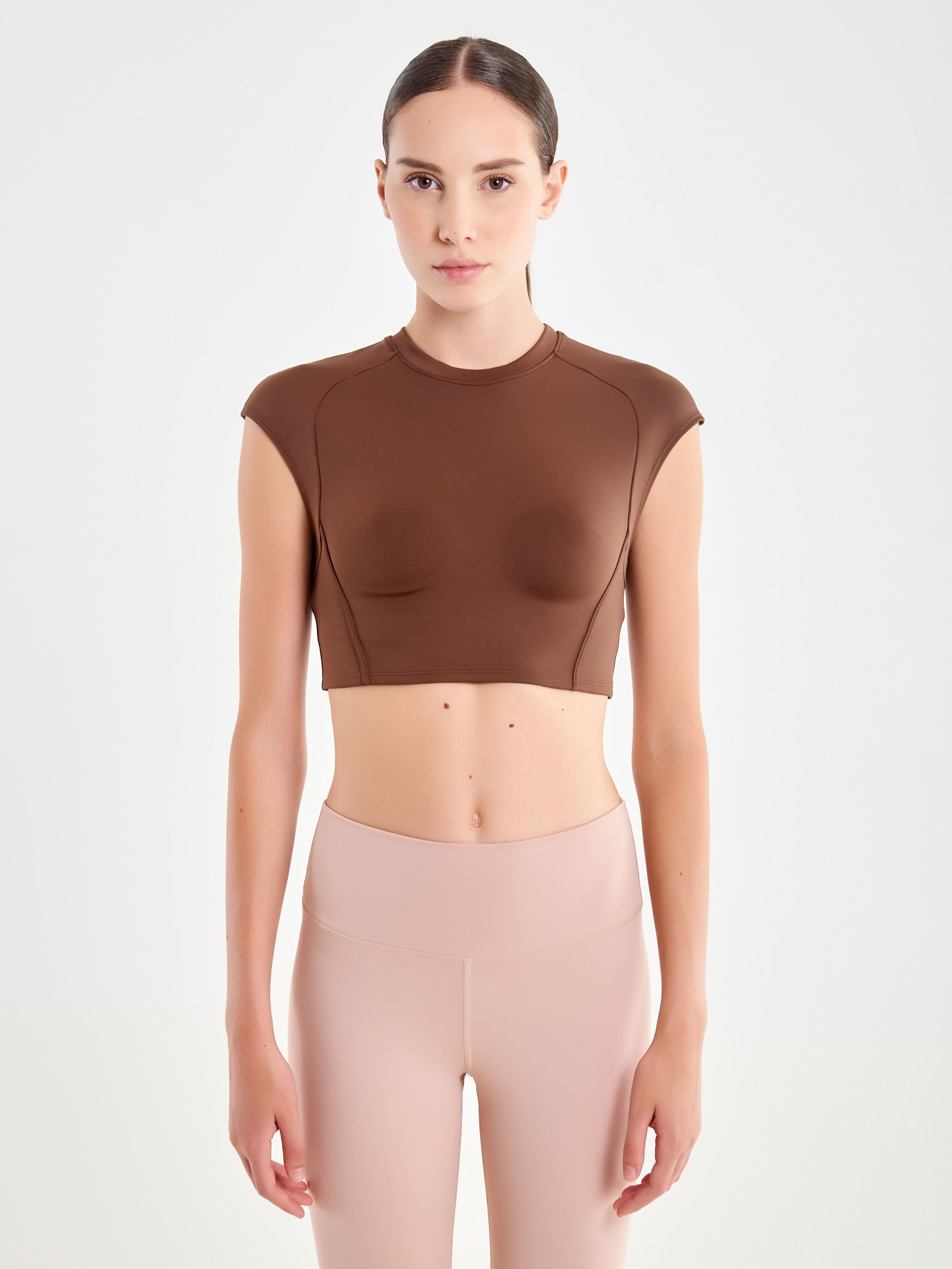 Technical Fabric Sleeveless Top